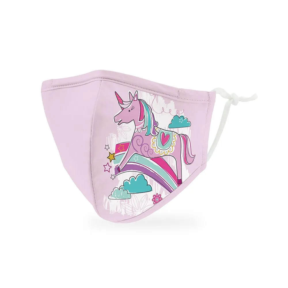 Unicorn Print Kids Protective Cloth Face Mask