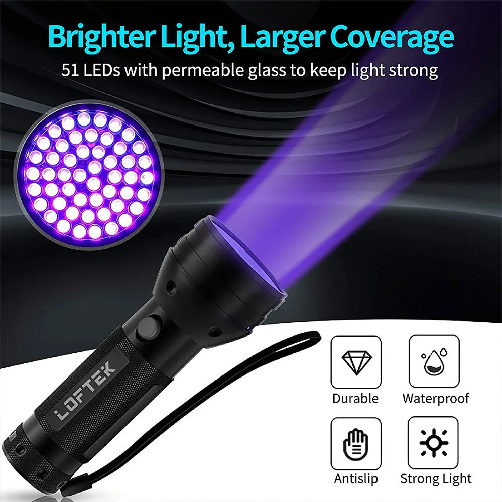 UV Tracker - 51 UV LEDs Flashlight