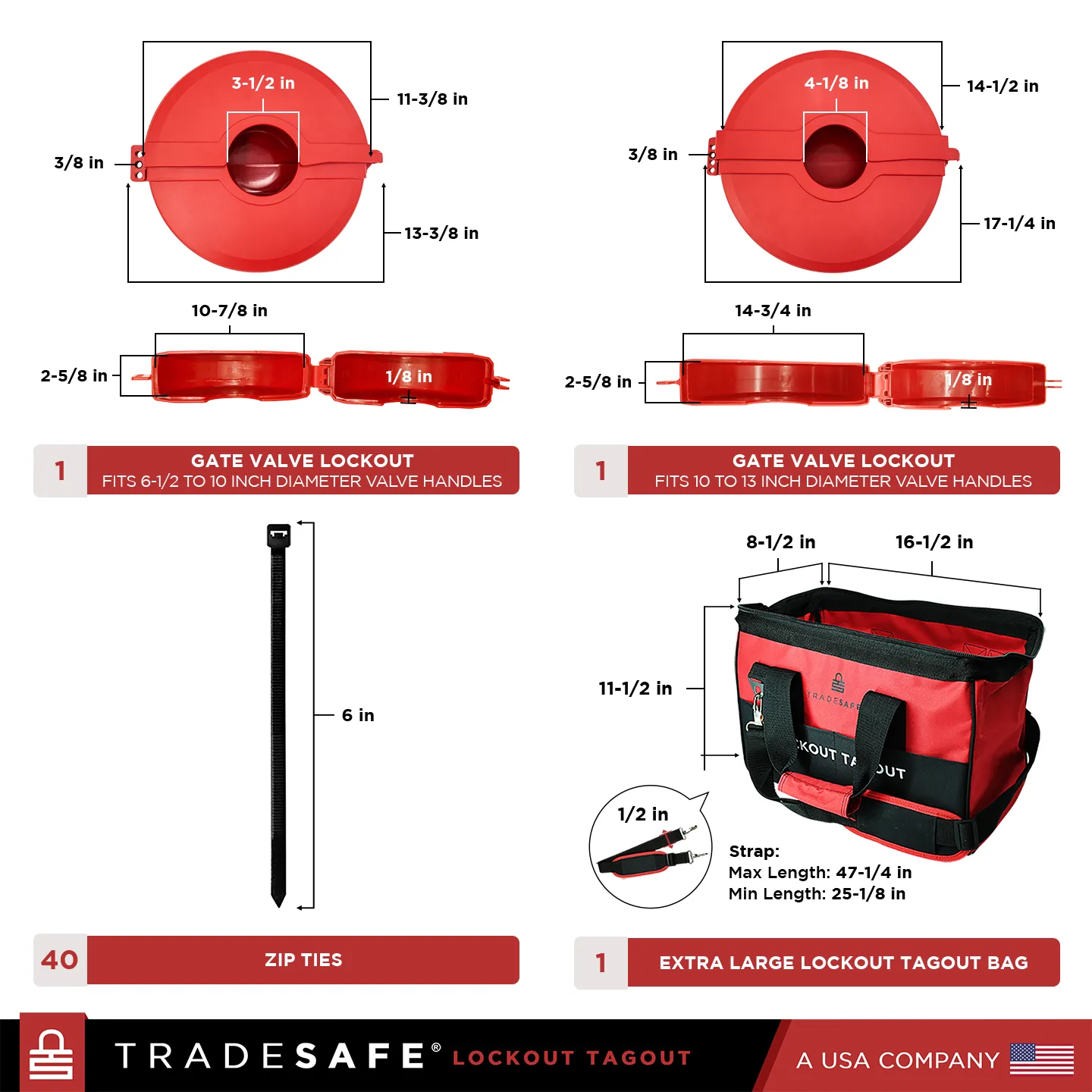Valve Lockout Tagout Kit - 55 LOTO Devices