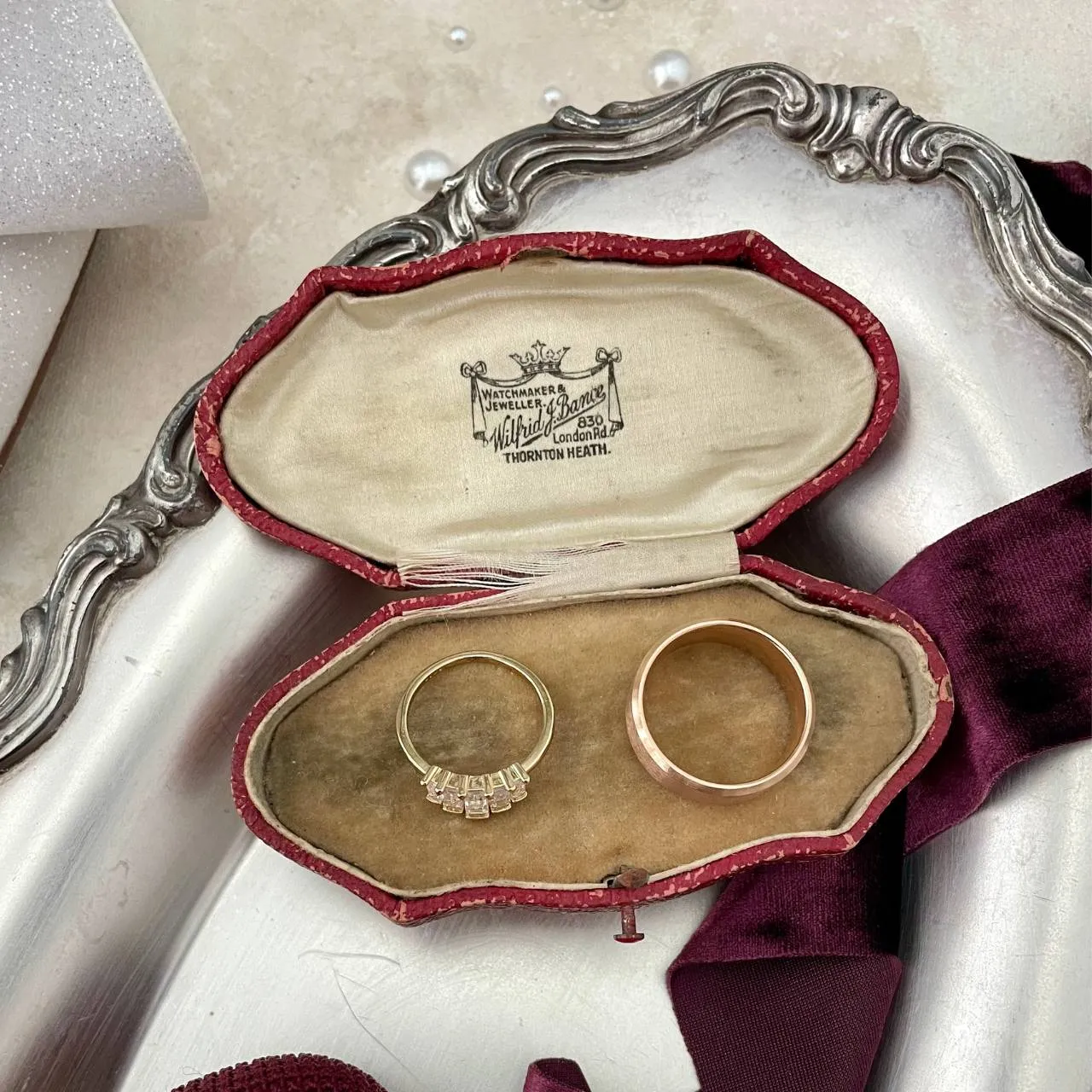 Vintage Ring Box - Wilfreid J. Banice
