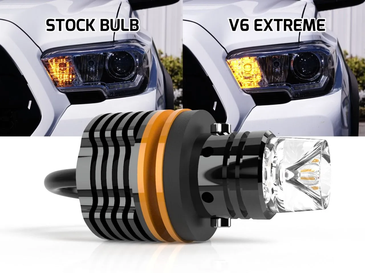 VLEDS V6 Extreme Amber Turn Signals   Hyperflash Fix For Tacoma (2016-2023)